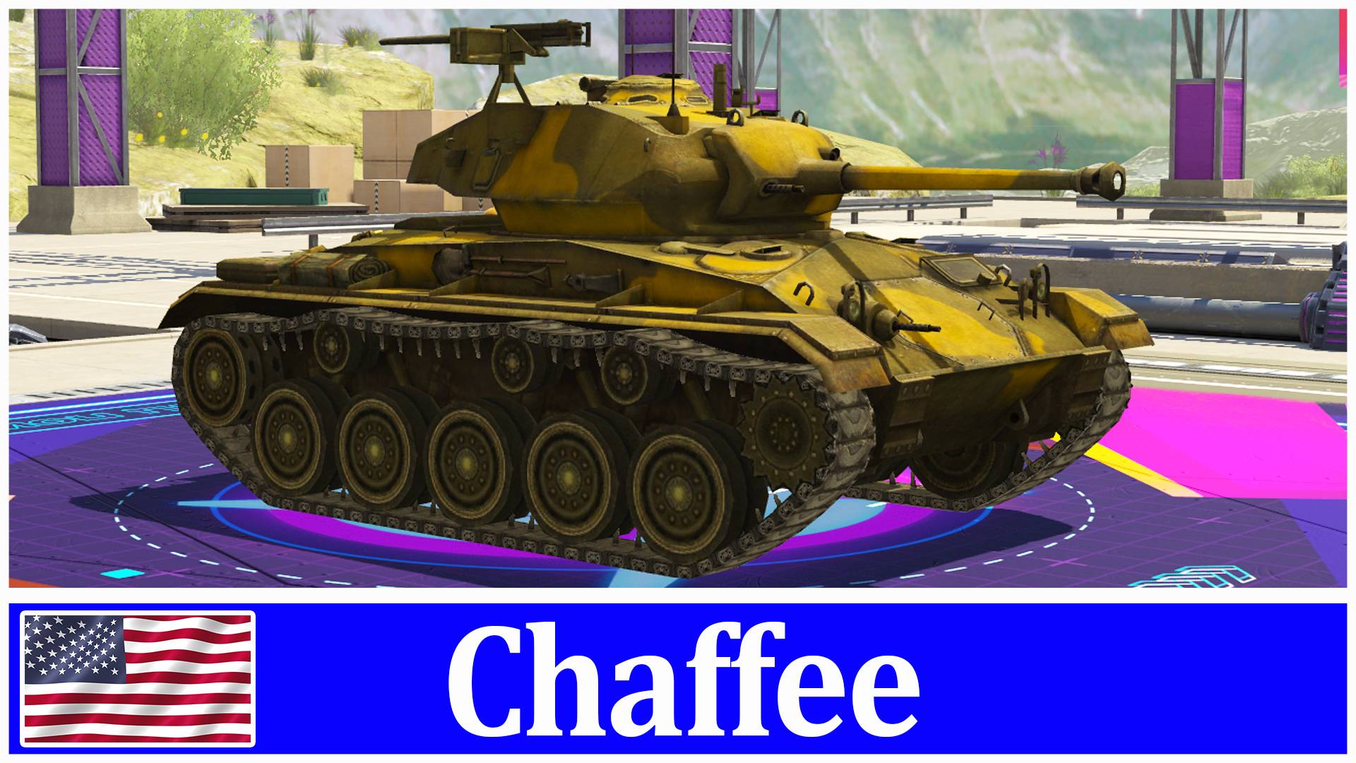 Chaffee (6 ур., 75% экипаж). Качаю Sheridan. Пабгер в Tanks Blitz