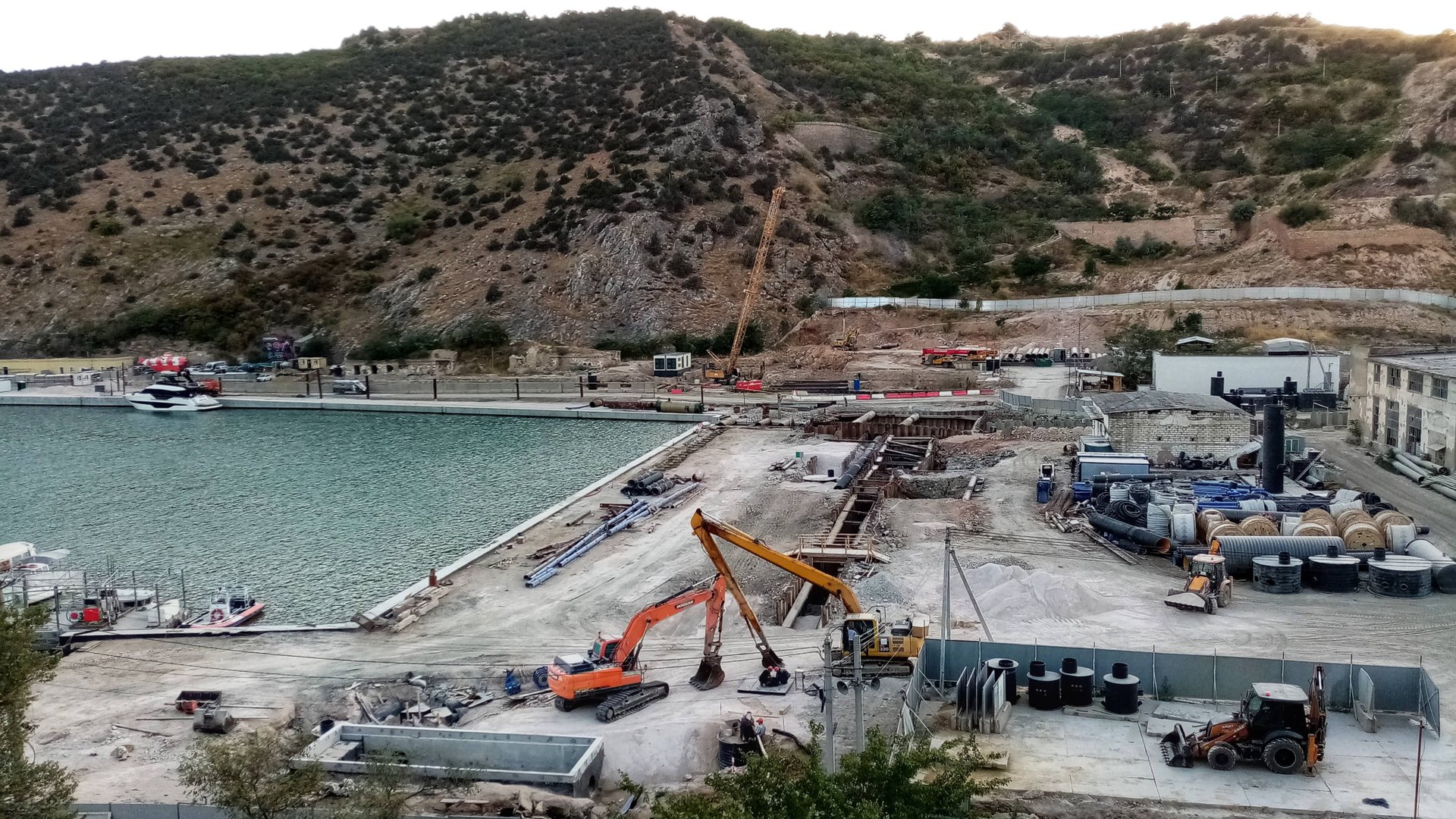Строительство Яхтенной Марины в Балаклаве. 14.08.2025