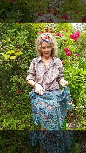 Процесс создания платья-паутинки " Морской берег"