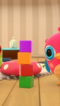 Складываем разноцветные кубики!  #игрушки #мультик #животные