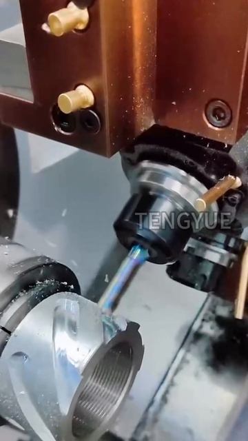 Tengyuecnc'channel | How does the live tool of CK46P-Y80 process products?