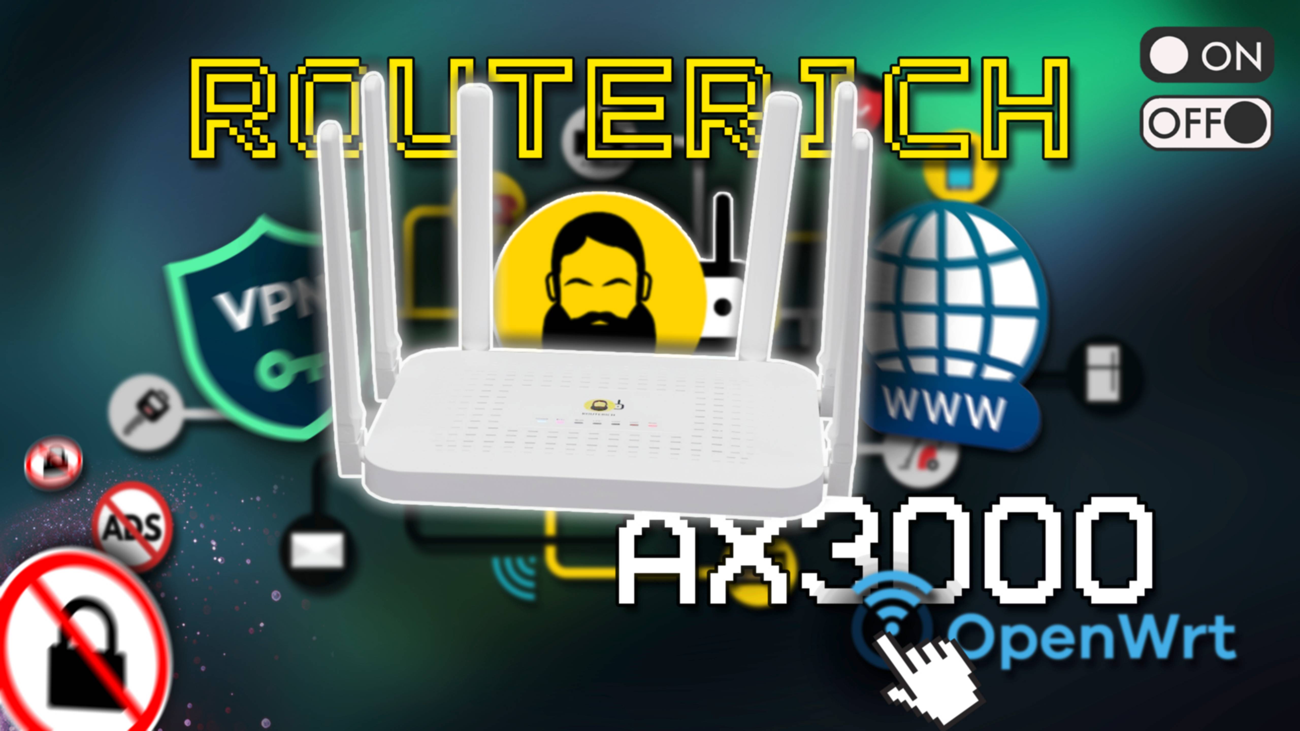 Routerich AX3000 Роутер на OpenWrt + Setting (настройка) + ASMR Unboxing