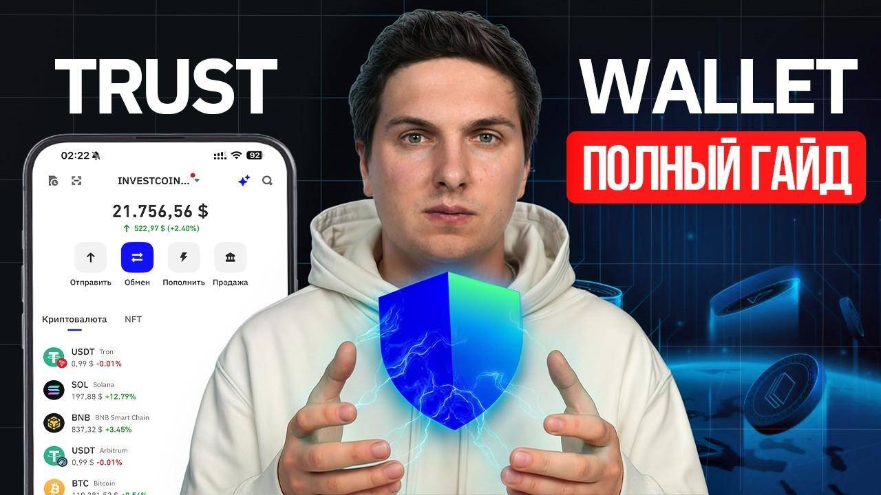 TRUST WALLET (2025) Полная Инструкция по Созданию и Использованию Кошелька