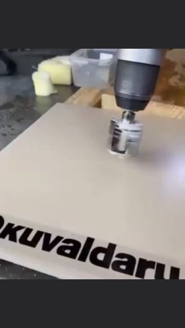 Сверление коронкой, отличная идея от пыли