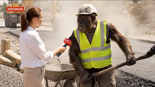 Блог обезьяны из нейросети