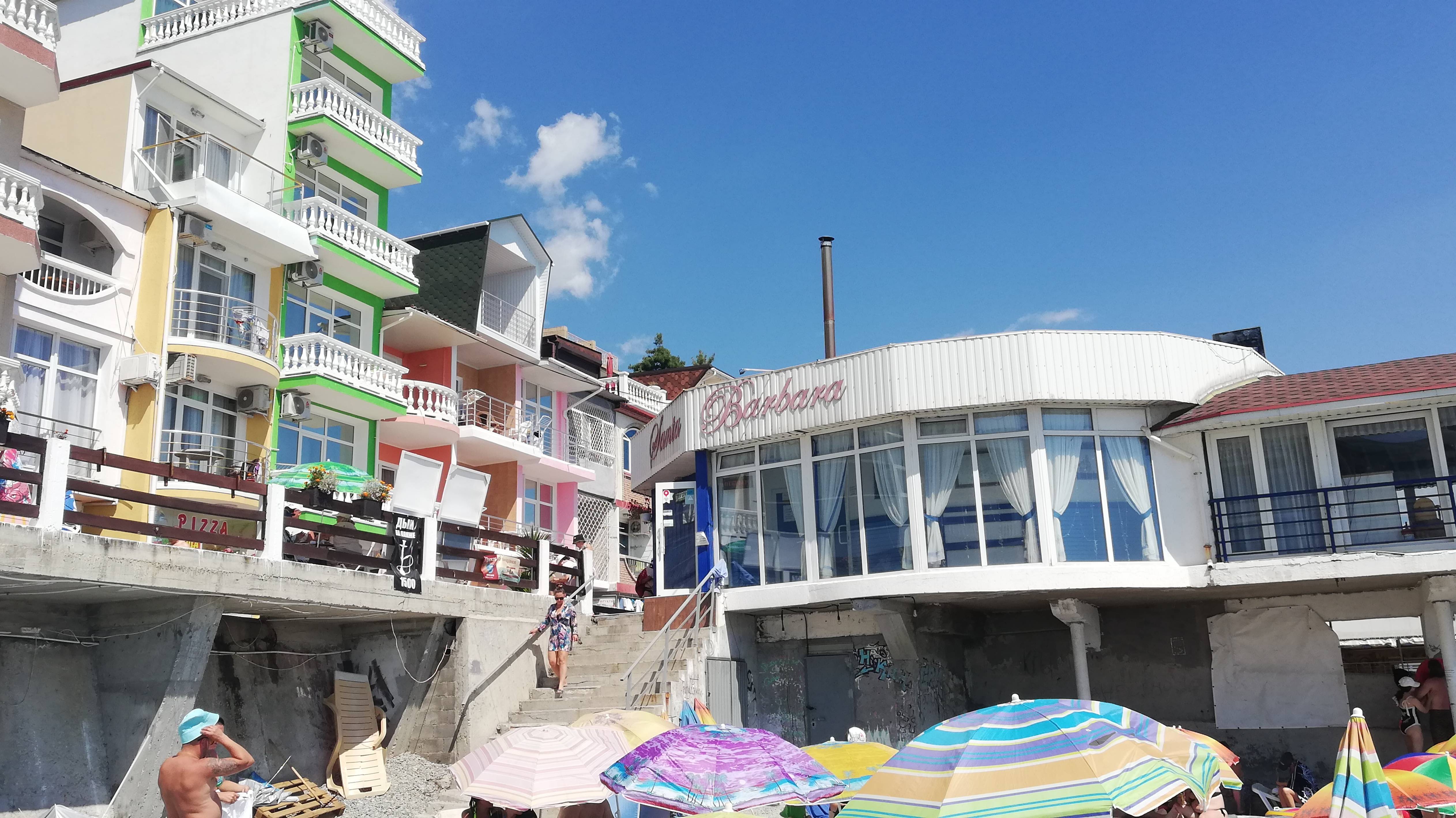 Обзор обеда и ресторан Санта Барбара в Утесе . Отдых у черного моря в Крыму. Цены и меню.