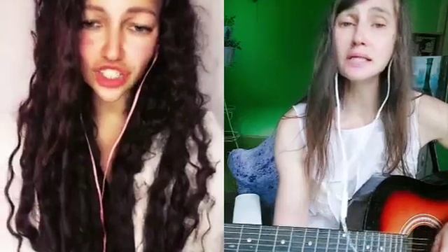 Чорне и біле, з гітарою, ТА♡ША&Єсєнія