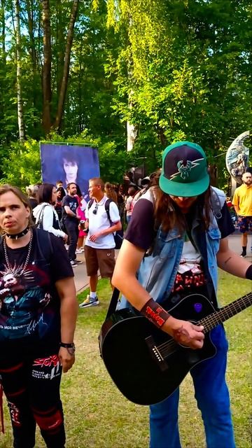 "Спокойная ночь" в исполнении КИНОманов на дне памяти Виктора Цоя..