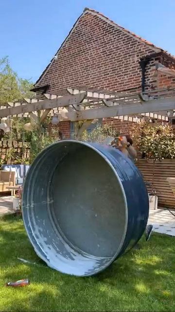 Мини бассейн на даче