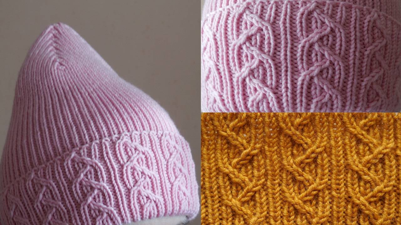 УЗОР ДЛЯ ВЯЗАНИЯ ОТВОРОТА ШАПКИ. МАСТЕР-КЛАСС