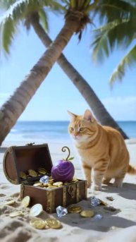 Котик - кладоискатель