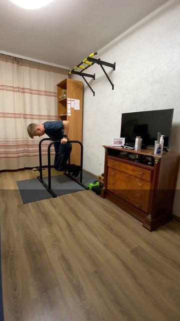 108 день отжиманий на брусьях!