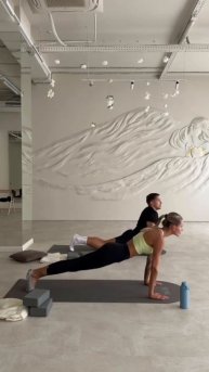 Кобелитка: сегодня муж попробовал йогу, мне кажется он молодец, да?❤️