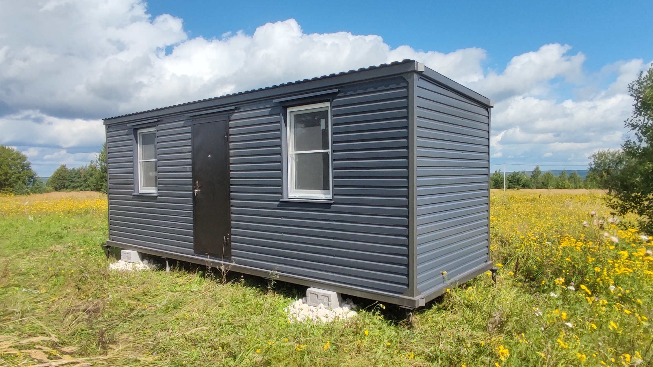 Дачный домик блок контейнер вагончик металлический бытовка Люкс 7 метровый