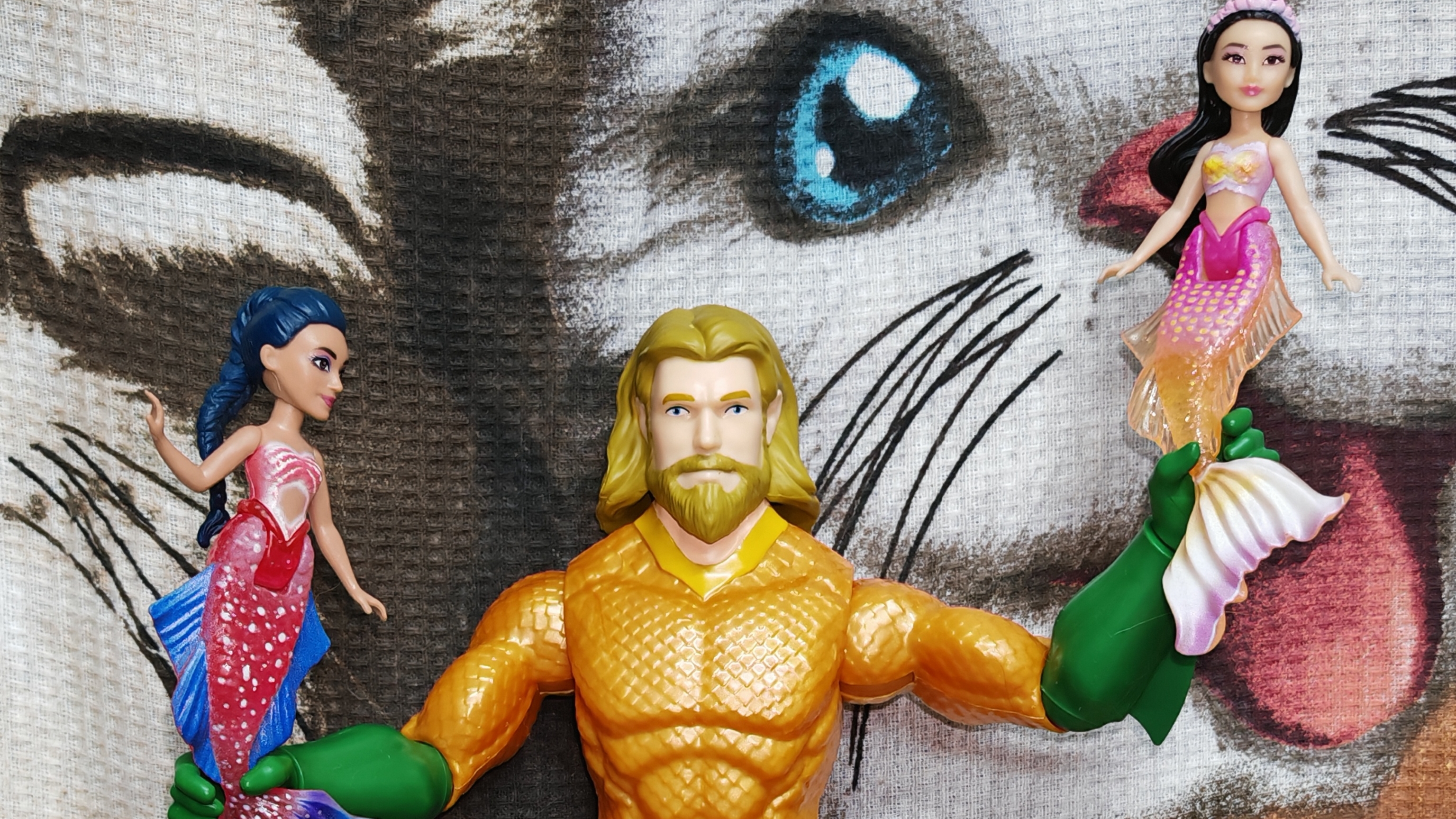 Аквамен 30 см, и новые русалочки, водный мир моего кукольного семейства, а ещё, да, Лабубу😁