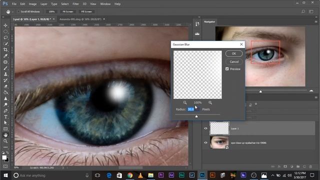 Как сделать так, чтобы глаза сверкали в Photoshop