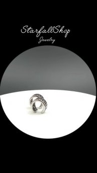 Кафф без прокола уха "Скандинавский оберег руны" от StarfallShop