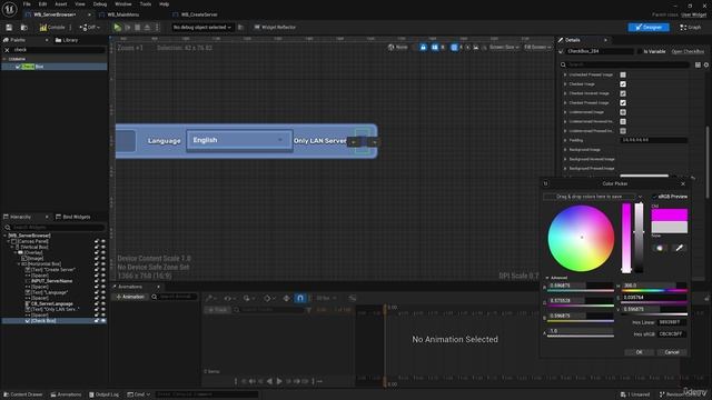 2. Designing the Server Browser Widget