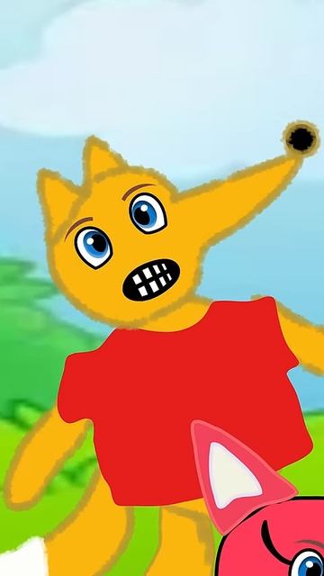 Лисёнок и Аля прощаются #мультипликация #анимация #animation #лунтик #рисункигели #подпишись