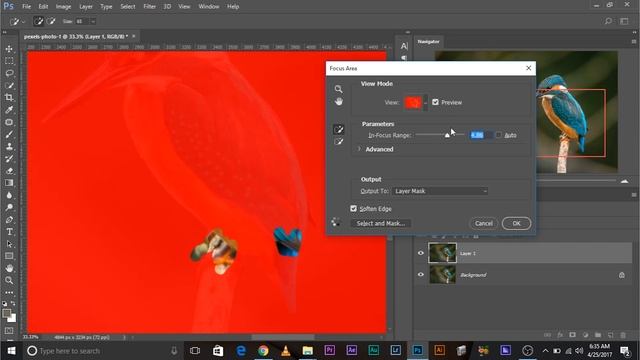 How to Auto-Select Objects or Areas in Focus in an Image in Photoshop CC 2017