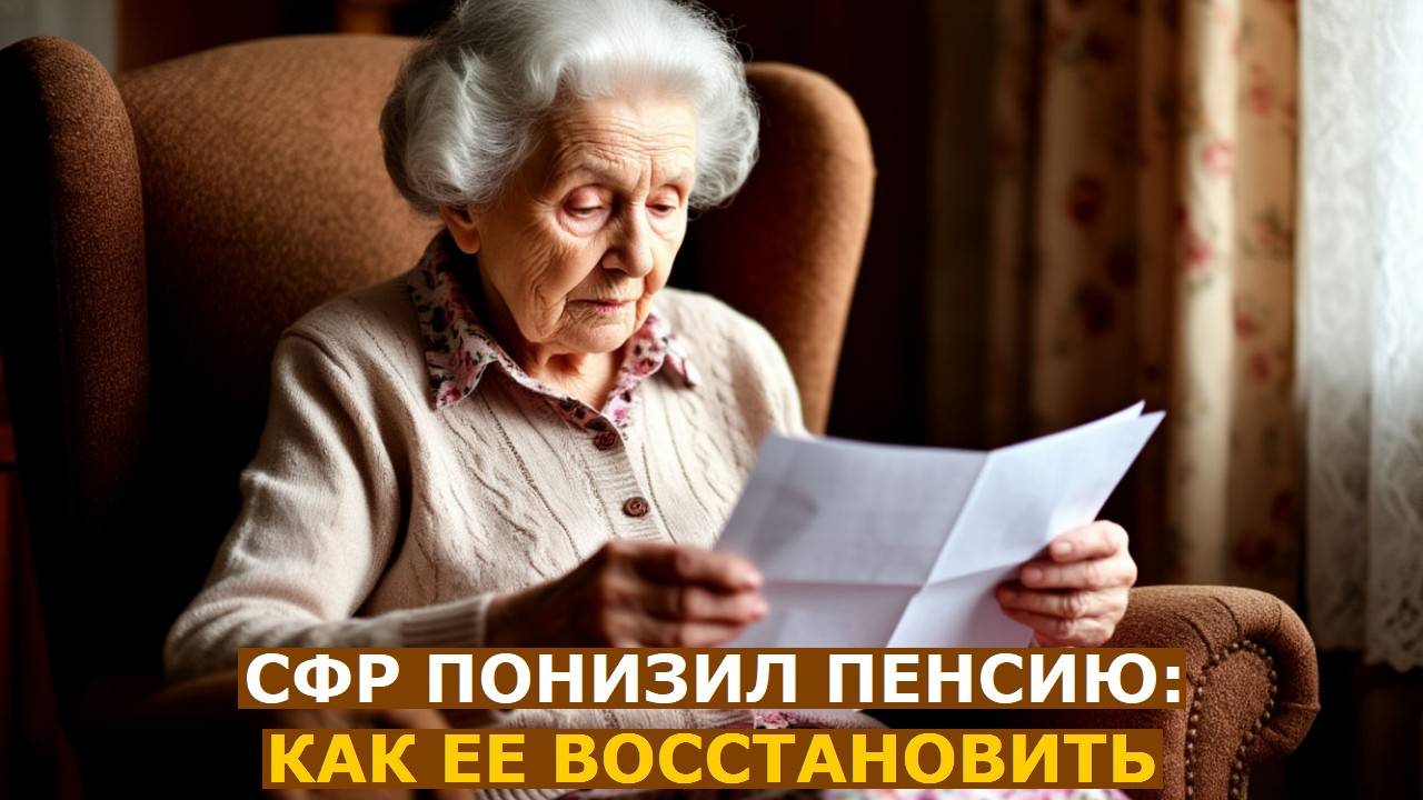 СФР проверил пенсию и снизил ее: как исправить ситуацию
