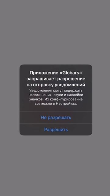 Настройка системы мониторинга Globars на Iphone