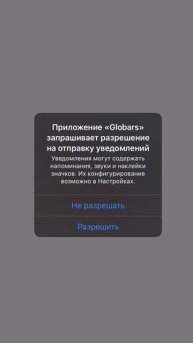 Настройка системы мониторинга Globars на Iphone