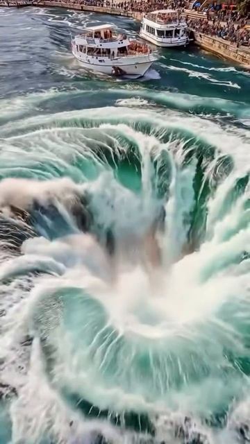 Судно засосала воронка. ИИ