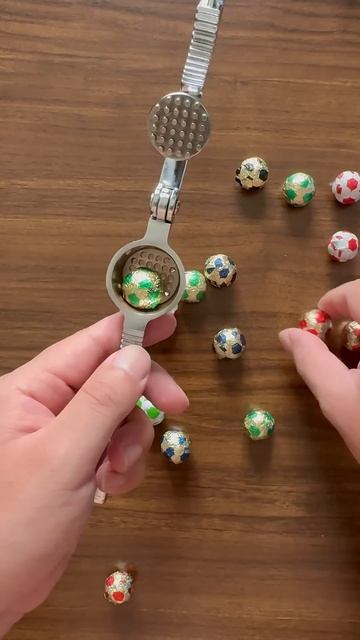 Chocolate in the shape of a ball #pineapple #satisfying #asmr