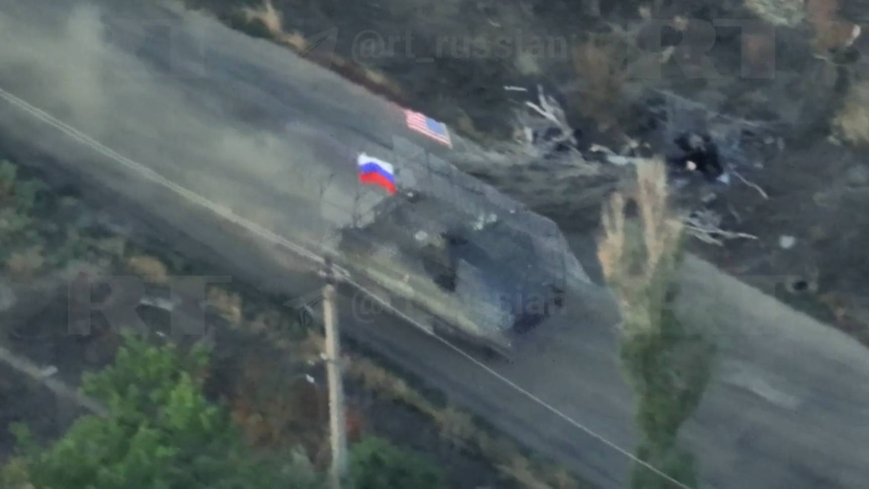 Российские военные показали затрофеенный американский БТР М113