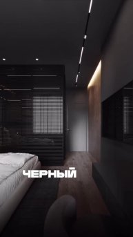 Интерьер в черном цвете