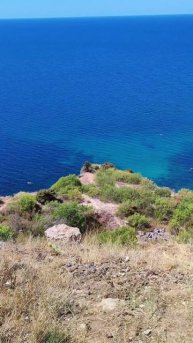 Вид на пляж "Царское село" дальше "Грот Дианы"
