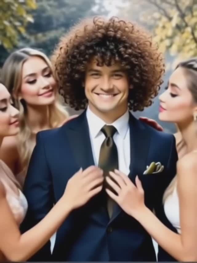 Он вернулся. Качок-кудряшка.