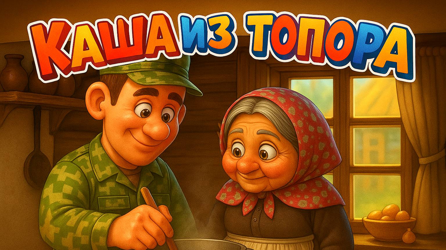 Каша из топора|Детские мультики|Детские сказки🎉✨