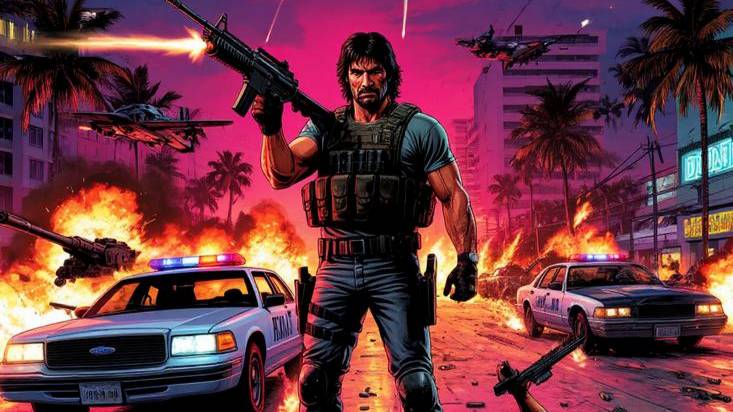 Мой мод - суперпулемёт GTA Vice City Nextgen Edition 74