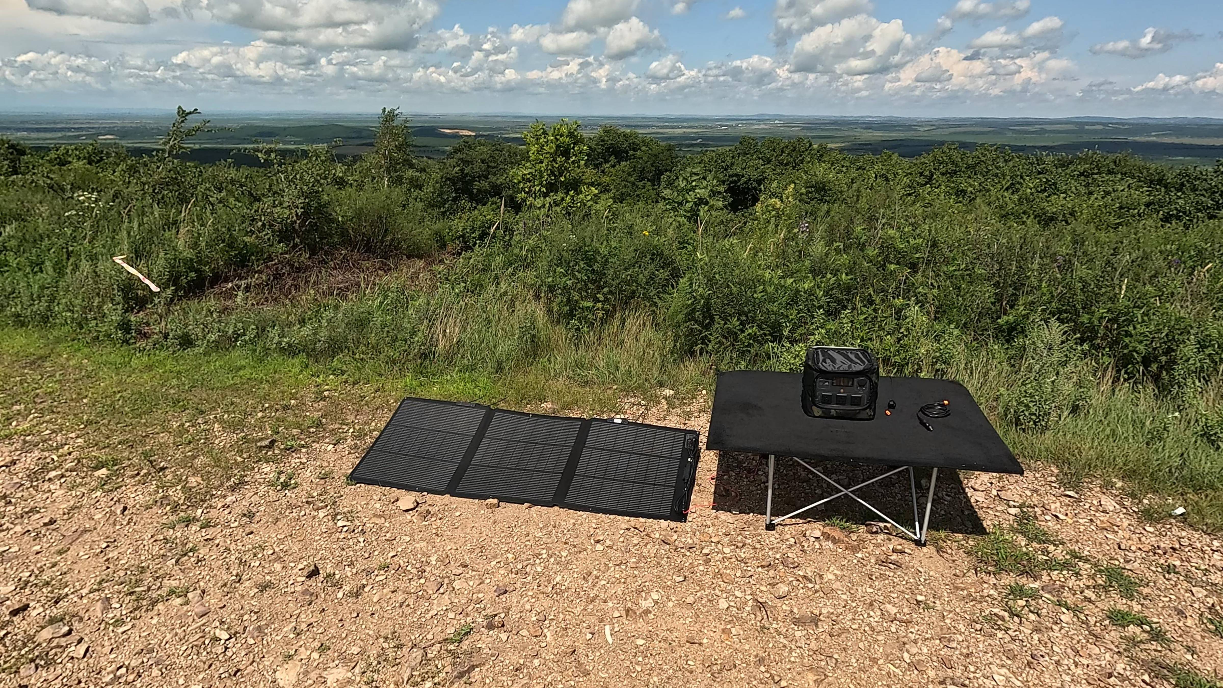 Солнечная панель EcoFlow 160W заряжает River 2 Pro  Реальный тест на солнце