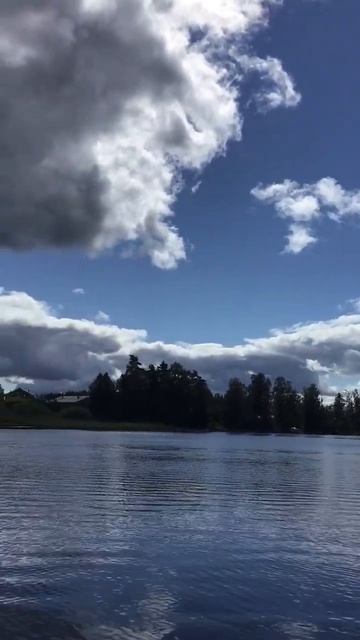 Ленобласть.Хвойное.16.08.2025.Рыбалка на Вуоксе с котенком Персиком. Видеопейзажи. Эпизод 3