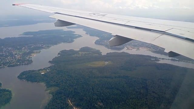 Посадка Супер Джета в Шереметьево. SSJ-100 Landing SVO, UUEE