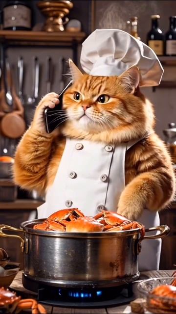 Рыжий кот и раки