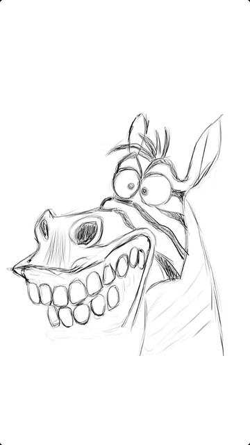 Забавная зебра 🦓 | Рисунок по фану