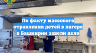 По факту массового отравления детей в лагере в Башкирии завели дело