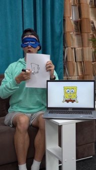 С закрытыми глазами у меня не плохо получилось😅 #развлечения #челлендж