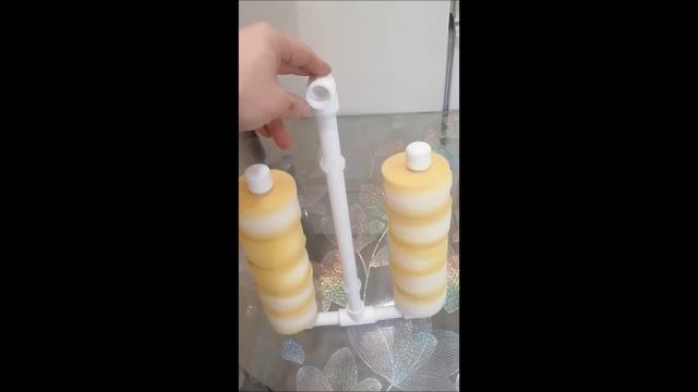 Делаю аэрлифт двойной ( с двумя губками) в аквариум