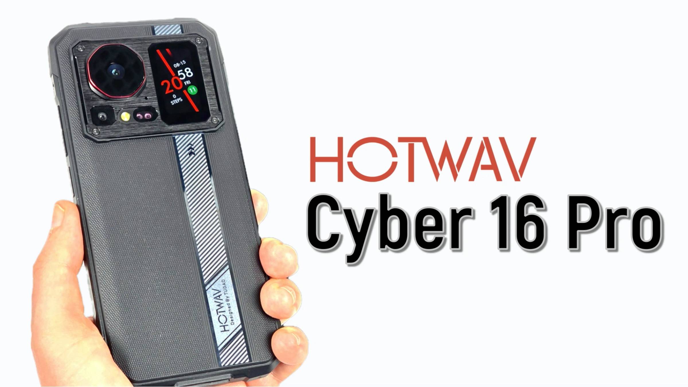 HOTWAV Cyber 16 Pro: тонкий защищенный флагман с двумя экранами!