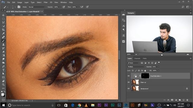Высококачественная ретушь. Создание красивых бровей с помощью кисти в Photoshop