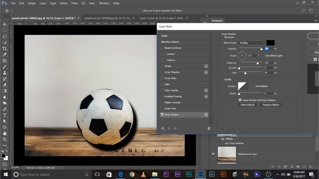 Create Highly Realistic Shadows by Detaching Drop Shadow in Photoshop
