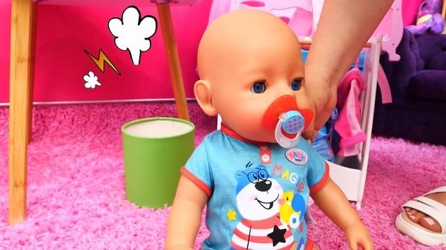 Пупс Эмили не может уснуть! Как мама спасла ситуацию?  Малышка наконец заснула!