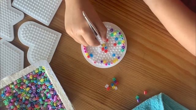 Evelia preparing gifts for end of school year