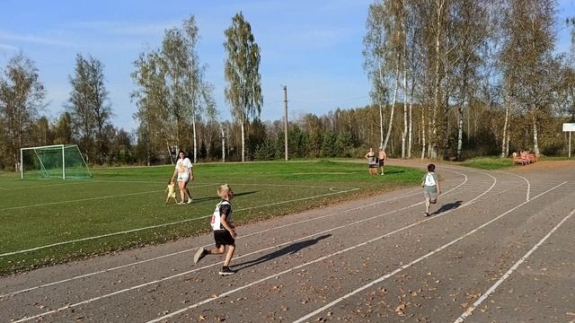 2024-09-13 Тимофей 7 лет первые соревнования по легкой атлетике 3 место