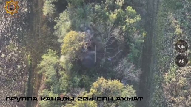 Апти Алаудинов "АХМАТ". Уничтожение блиндажа с личным составом противника